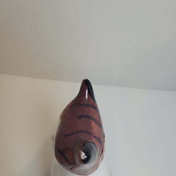 Vintage Hand Painted Ceramic Tabby Cat Bank - Picture 6 of 14